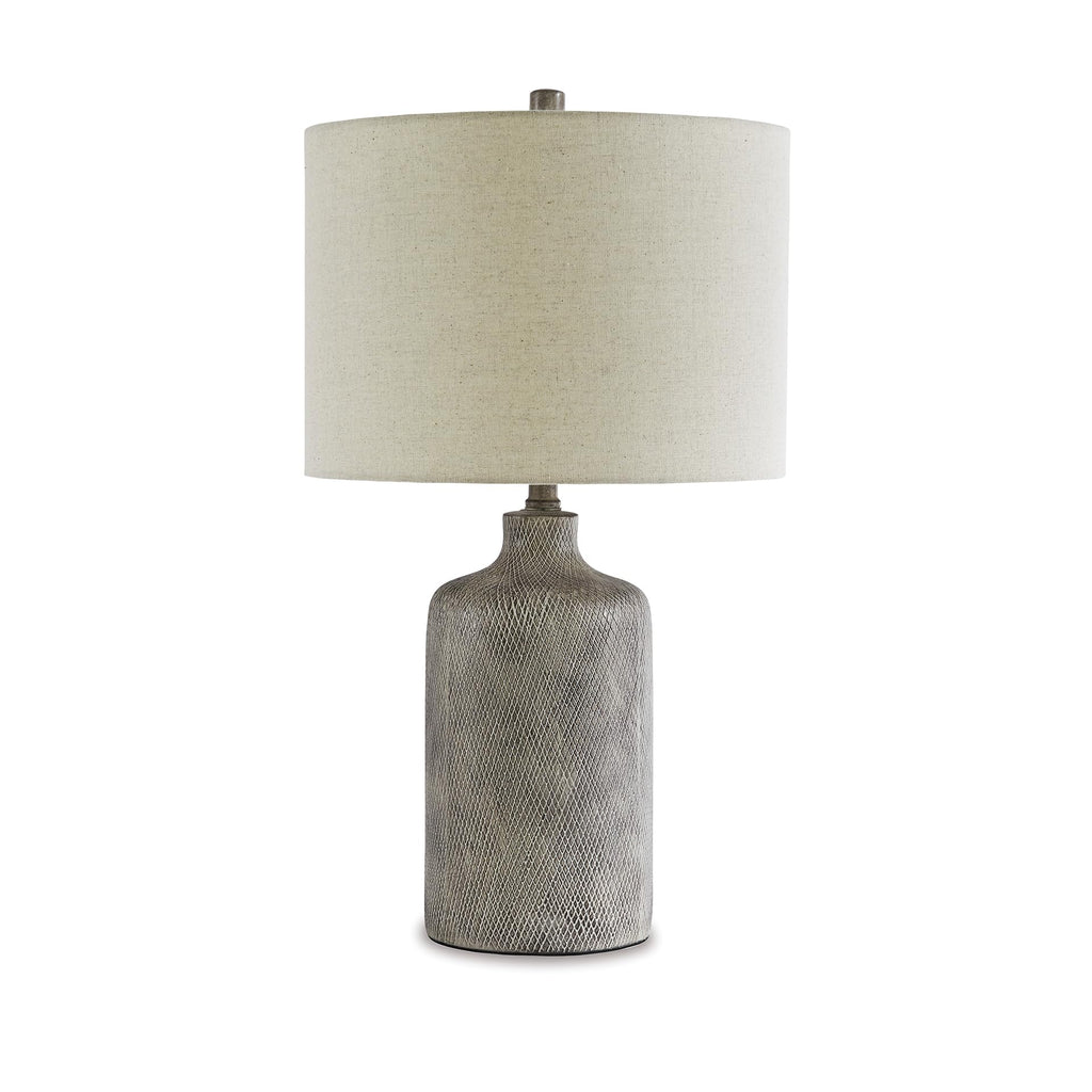 Antique Modern Beige Table Lamp — 25"