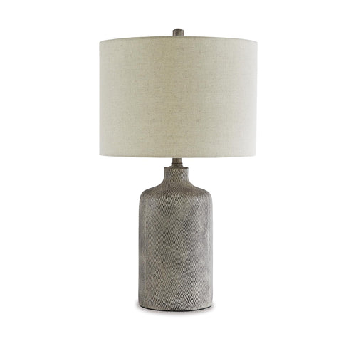 Antique Modern Beige Table Lamp — 25"