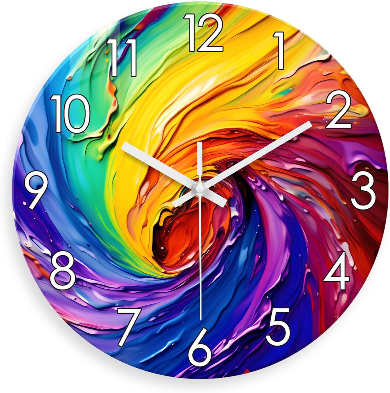 Battery Operated Pink Wall Clock — 16" — 12 Inch
