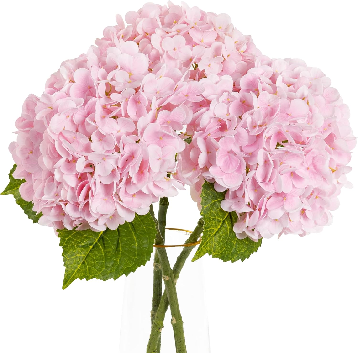 Blue Artificial Flowers — 21" — 3pcs