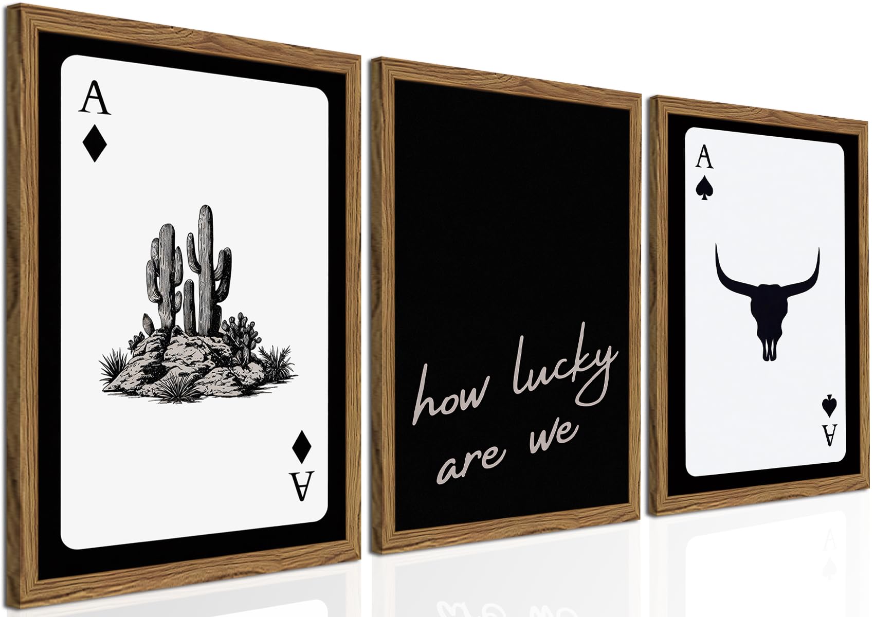 Framed Black Wall Decor — 16"