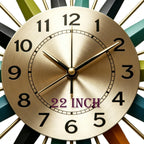 Luxe Metal Wall Clock — 22" - View 3