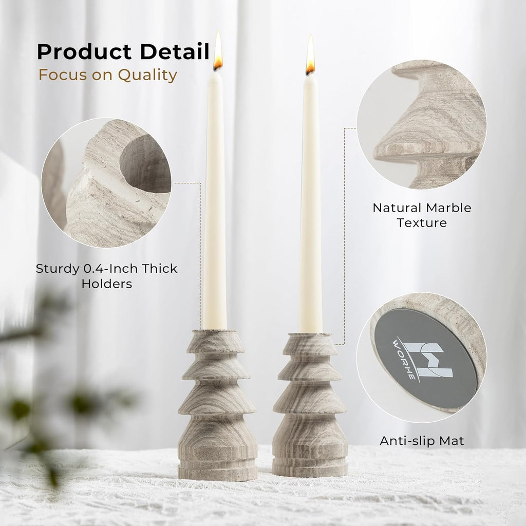 Luxe Beige Candle — 4" - View 4