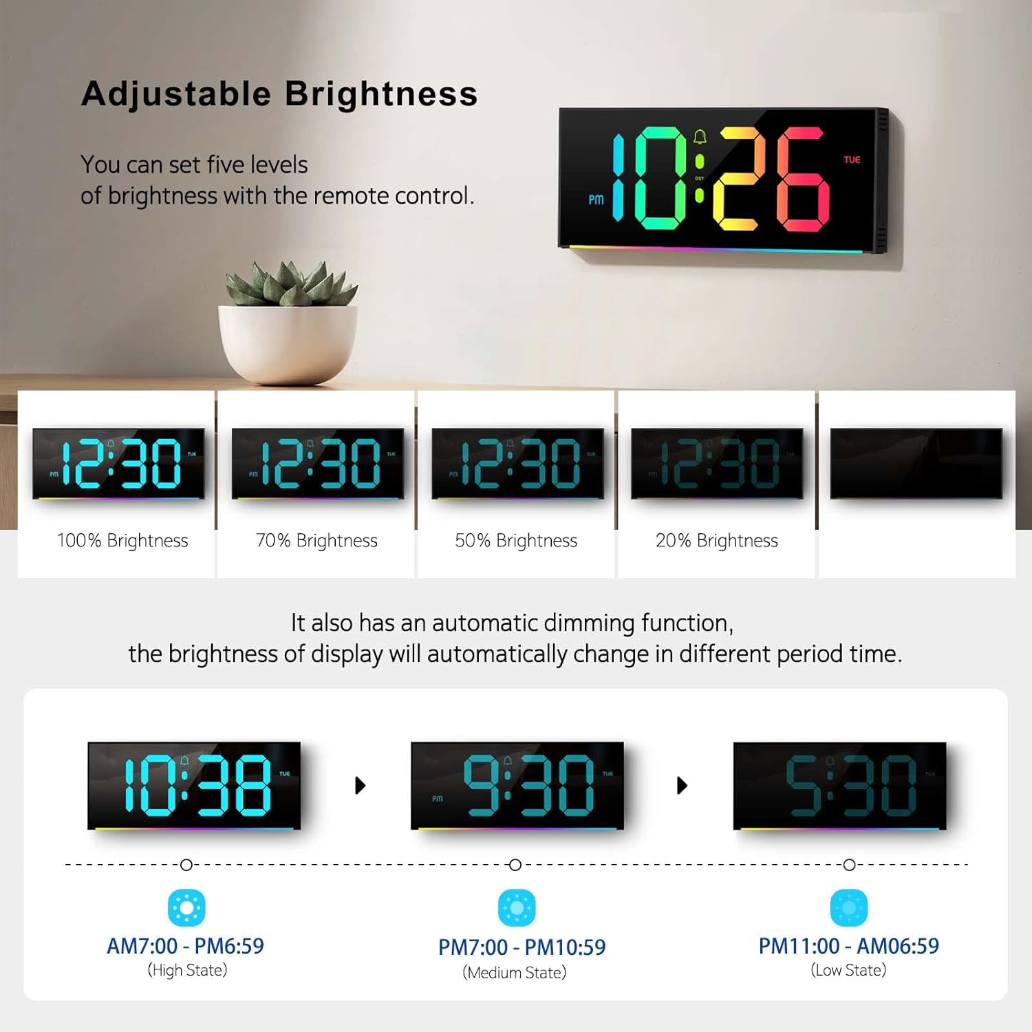 RGB Metal Table Lamp — 13" - View 5