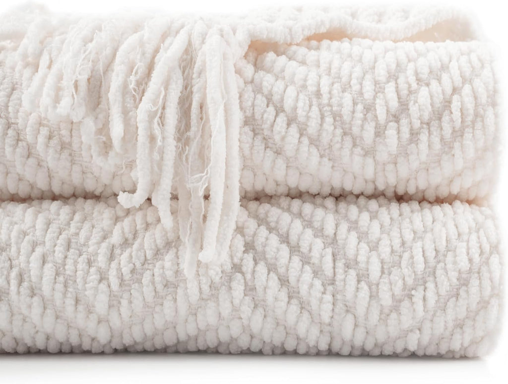 Beige Throw Pillow — 50" — Cream
