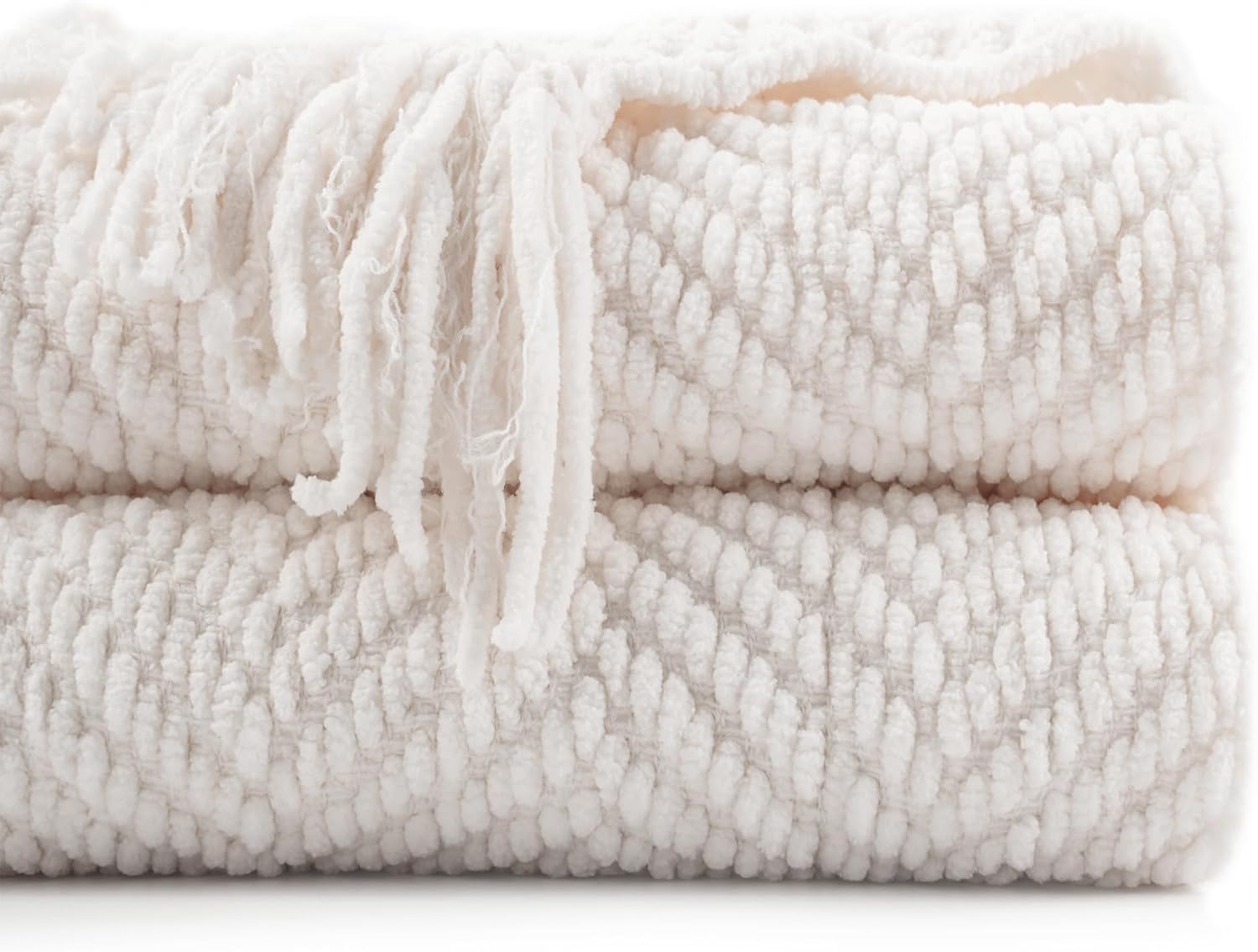 Beige Throw Pillow — 50" — Cream