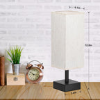 Modern Beige Bedside Lamp - View 2