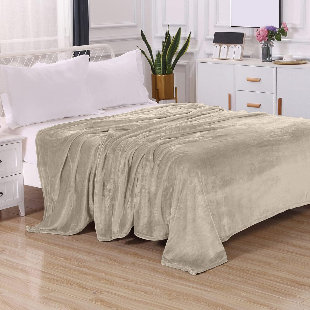Luxe Beige Throw Pillow - View 2