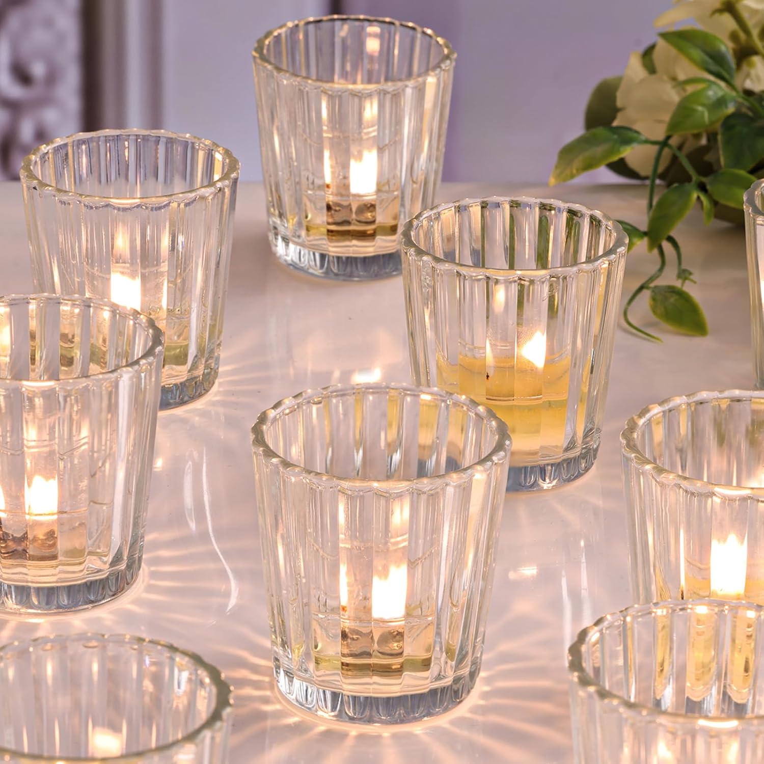 Vintage Gold Candle — Clear