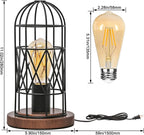 Dimmable Black Bedside Lamp - View 3
