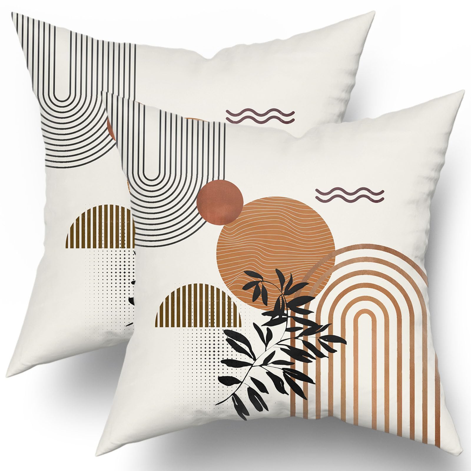 Boho Blue Throw Pillow Cover — 22"
