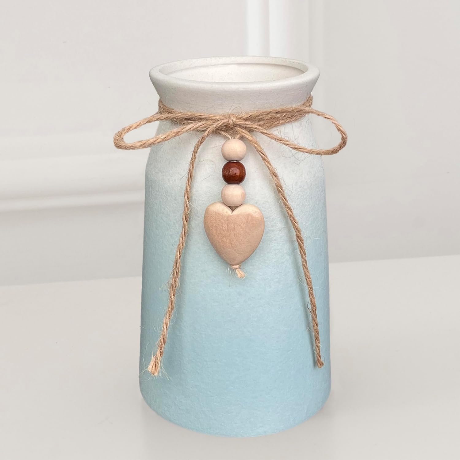 Boho Black Flower Vase — Blue
