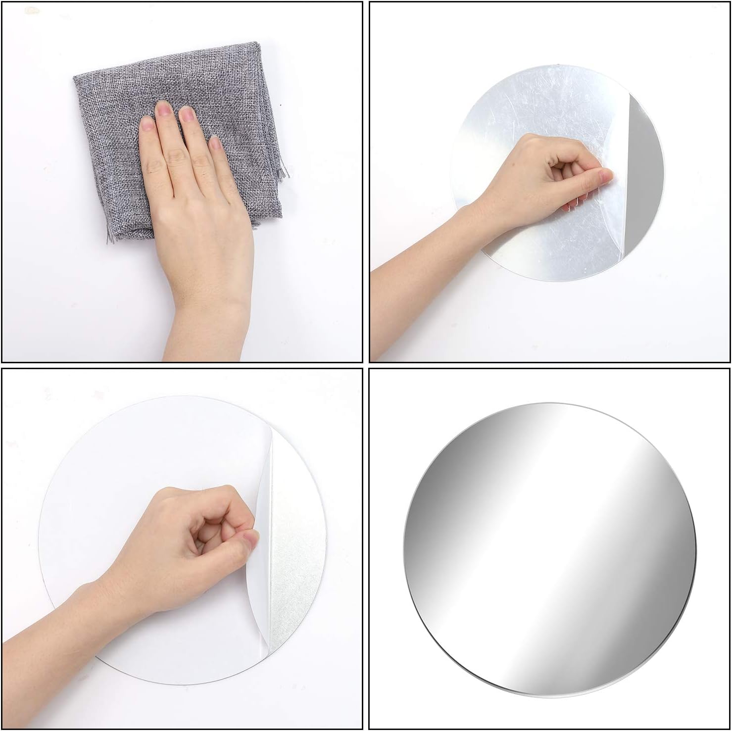 Glass Round Mirror — 6" - View 3