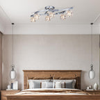 Luxe Metal Chandelier — 6-Light - View 2
