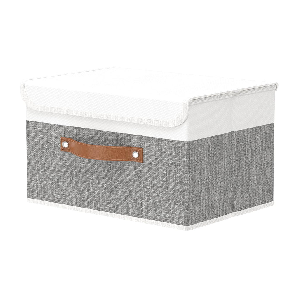 Linen Beige Storage Bin — 9"