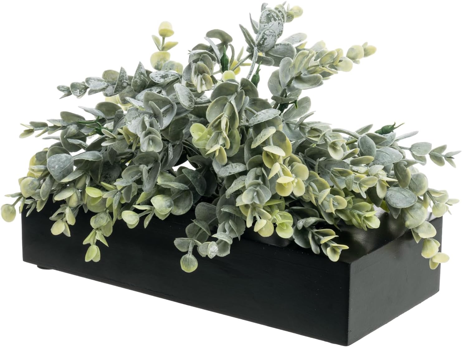 Rectangular Black Faux Plant — 10" — Ink Black