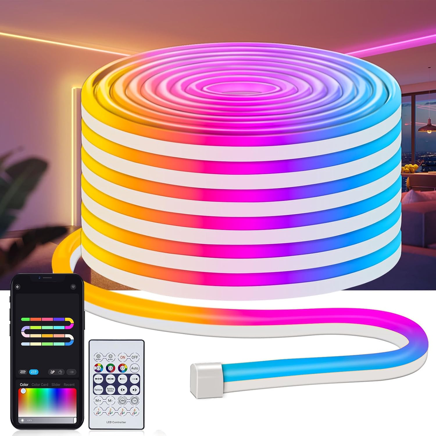 USB Rattan LED Strip Light — 10M