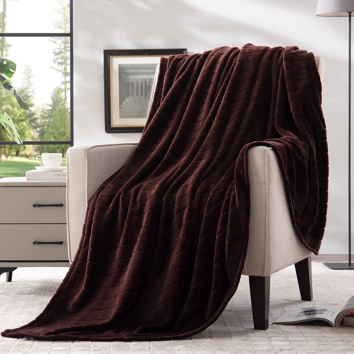 Luxe Beige Throw Pillow — 50" — 50 in X 70 in