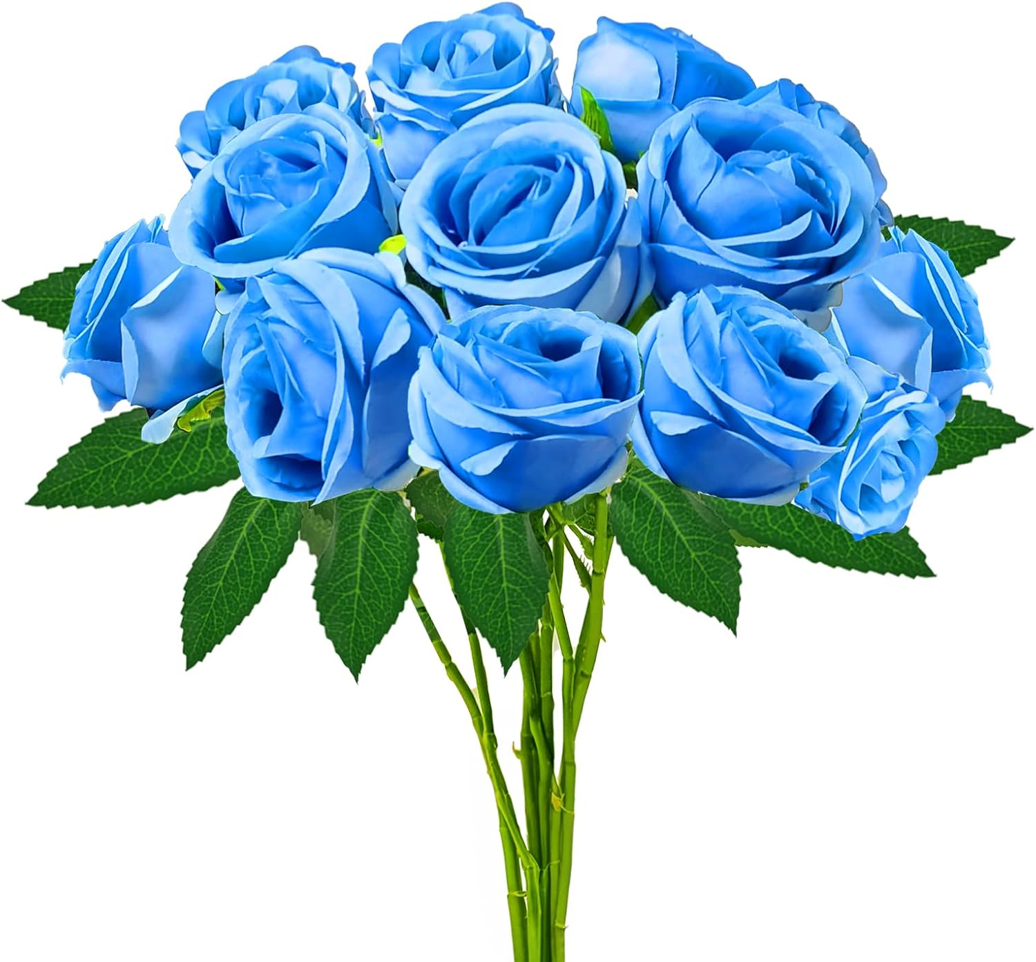 Blue Artificial Flowers — Blue 24pcs