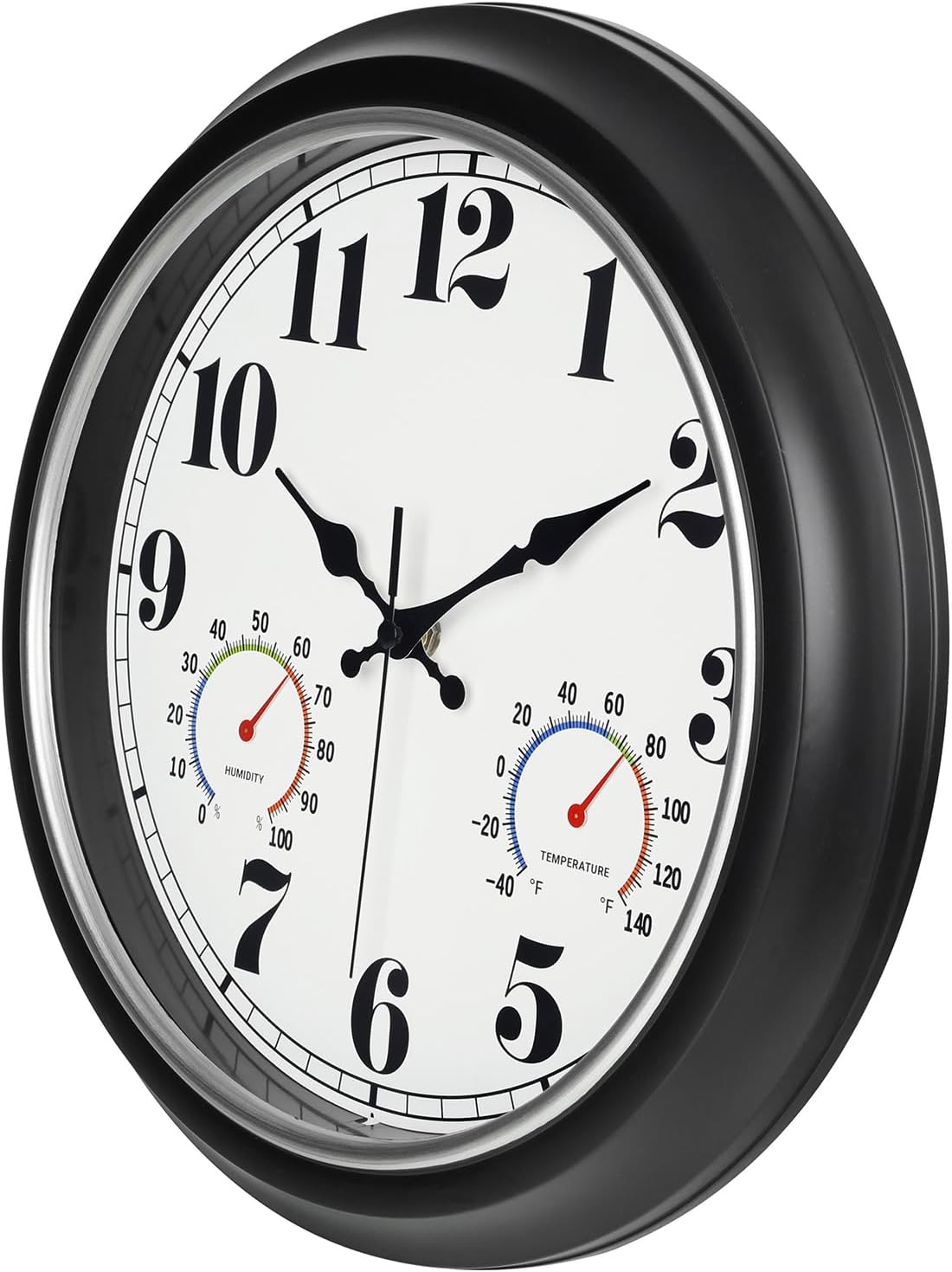 Vintage Black Wall Clock - View 3