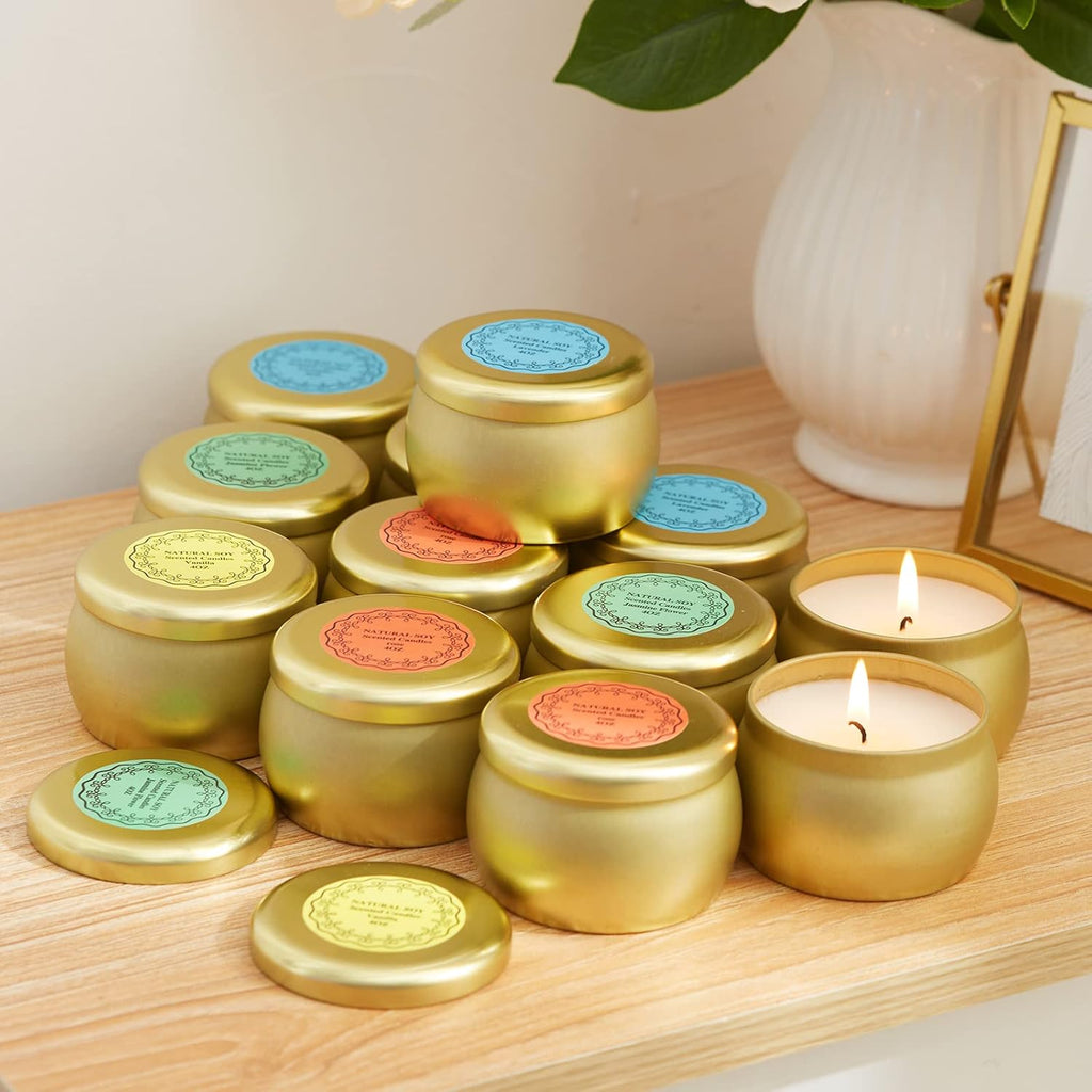 Soy Wax Metal Scented Candle - View 6