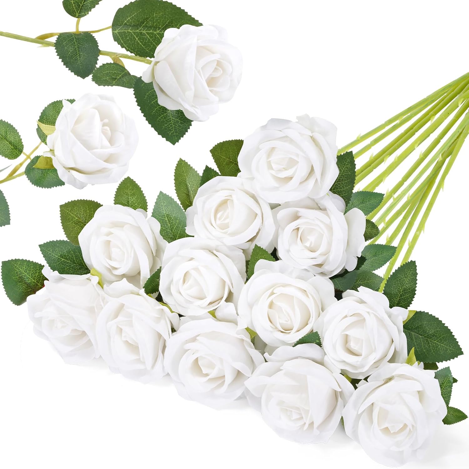 Red Artificial Plant — White