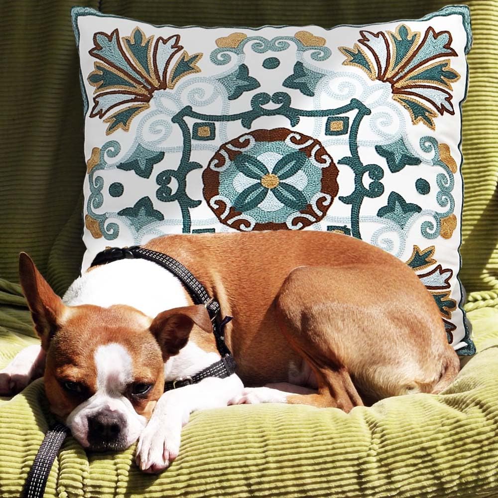Boho Fabric Pillow Cover — 18" - View 5