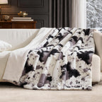 Black Throw Pillow — 50" - View 2