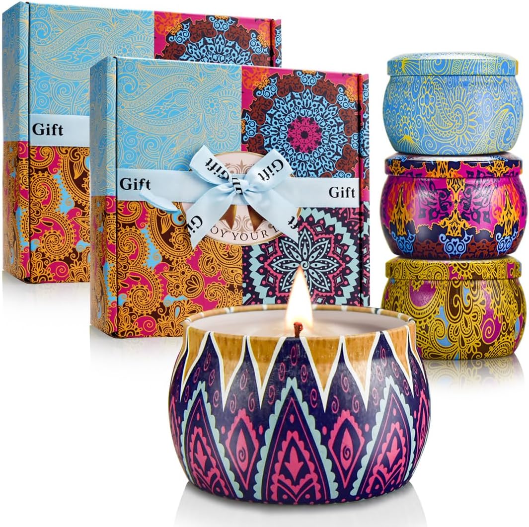 Metal Scented Candle — 8-Pack Classic Gift Set