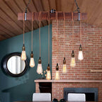 Farmhouse Wood Pendant Light - View 2