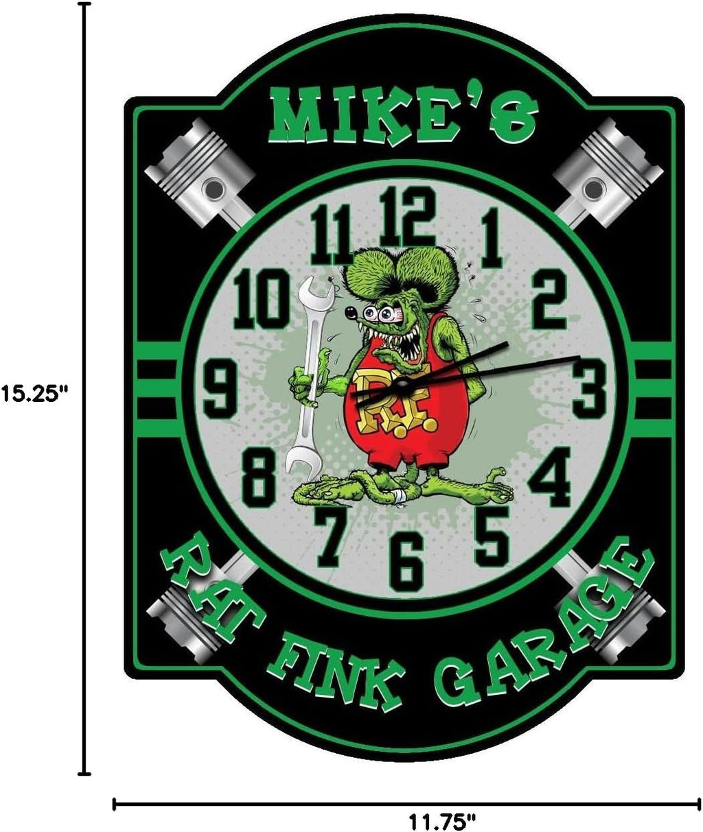 Green Wall Clock - View 5