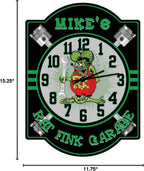 Green Wall Clock - View 5