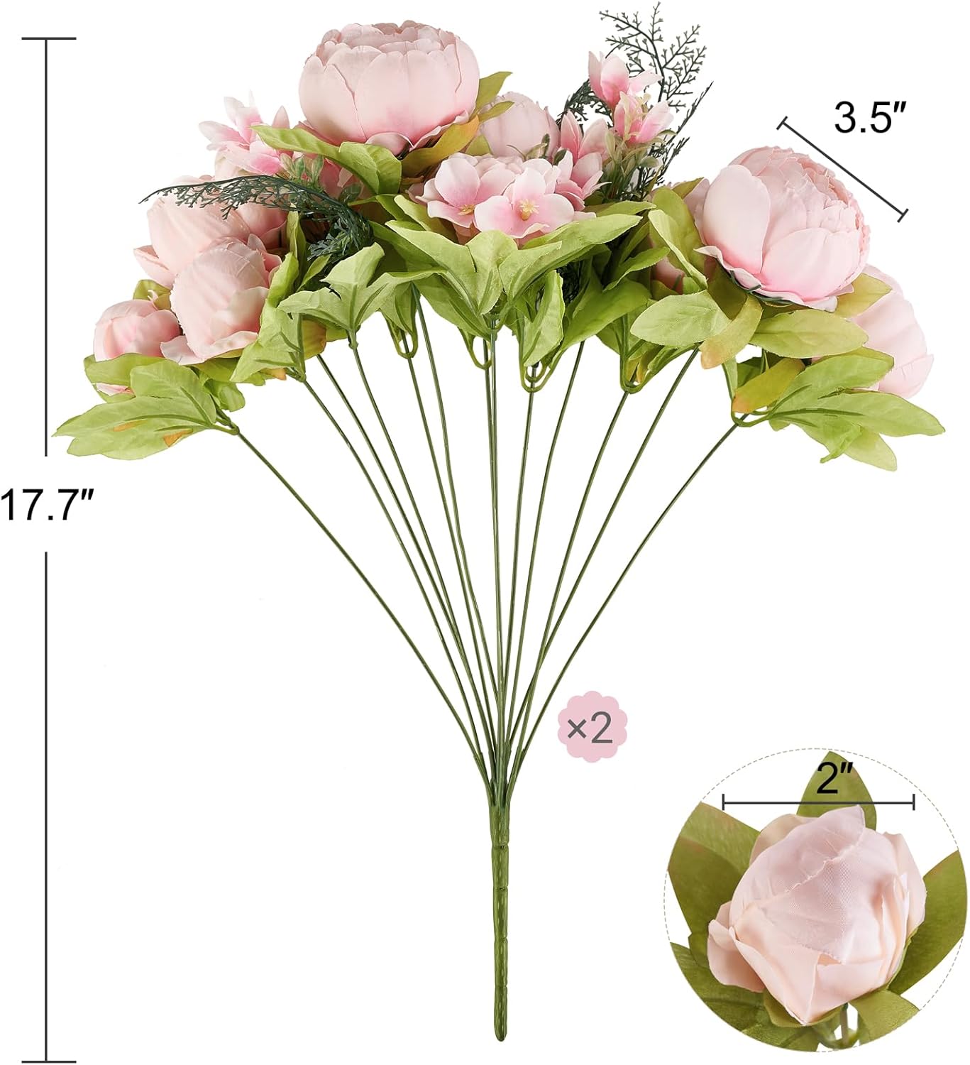 Green Artificial Flowers - View 6