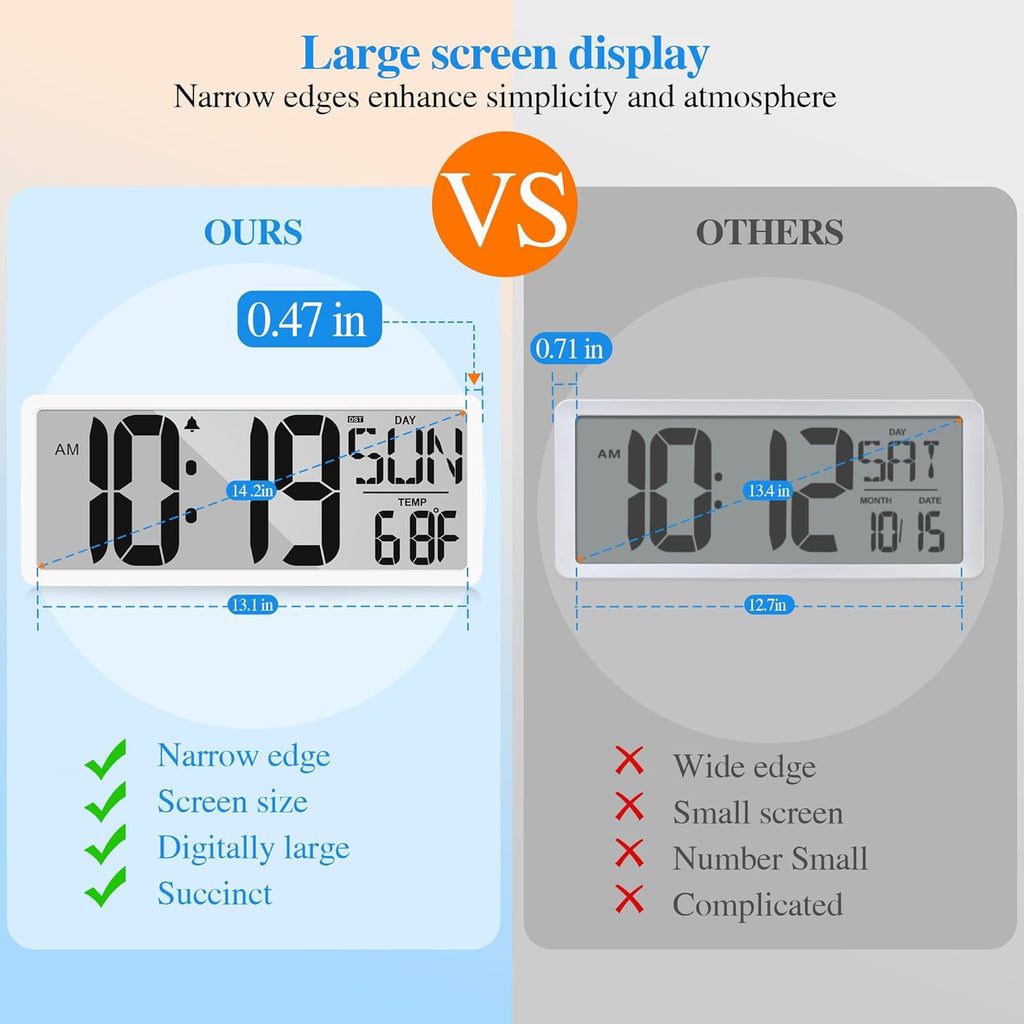 Battery Operated Wall Clock — 15.2" - View 8