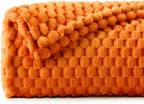 Black Throw Pillow — 50" — Burnt Orange