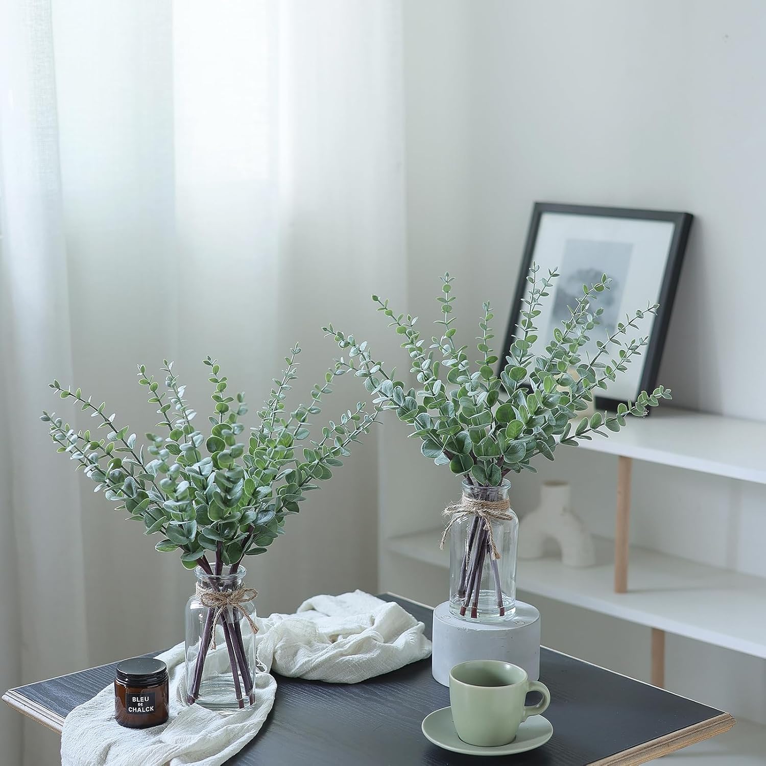 Farmhouse Glass Artificial Plant — 17.5" - View 9