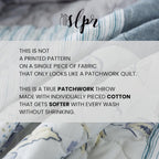 Farmhouse Blue Throw Pillow — 50" - View 7