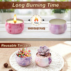 Soy Wax Metal Scented Candle - View 6