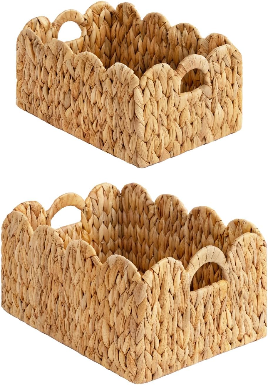 Boho Beige Vase — Natural(Water Hyacinth)