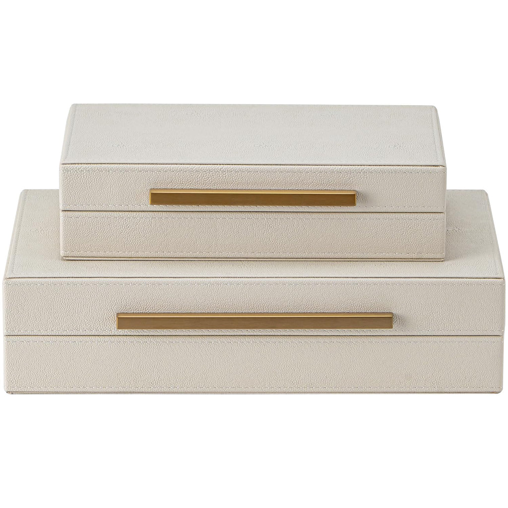 Luxe Beige Storage Basket — Set of 2