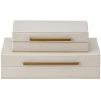 Luxe Beige Storage Basket — Set of 2