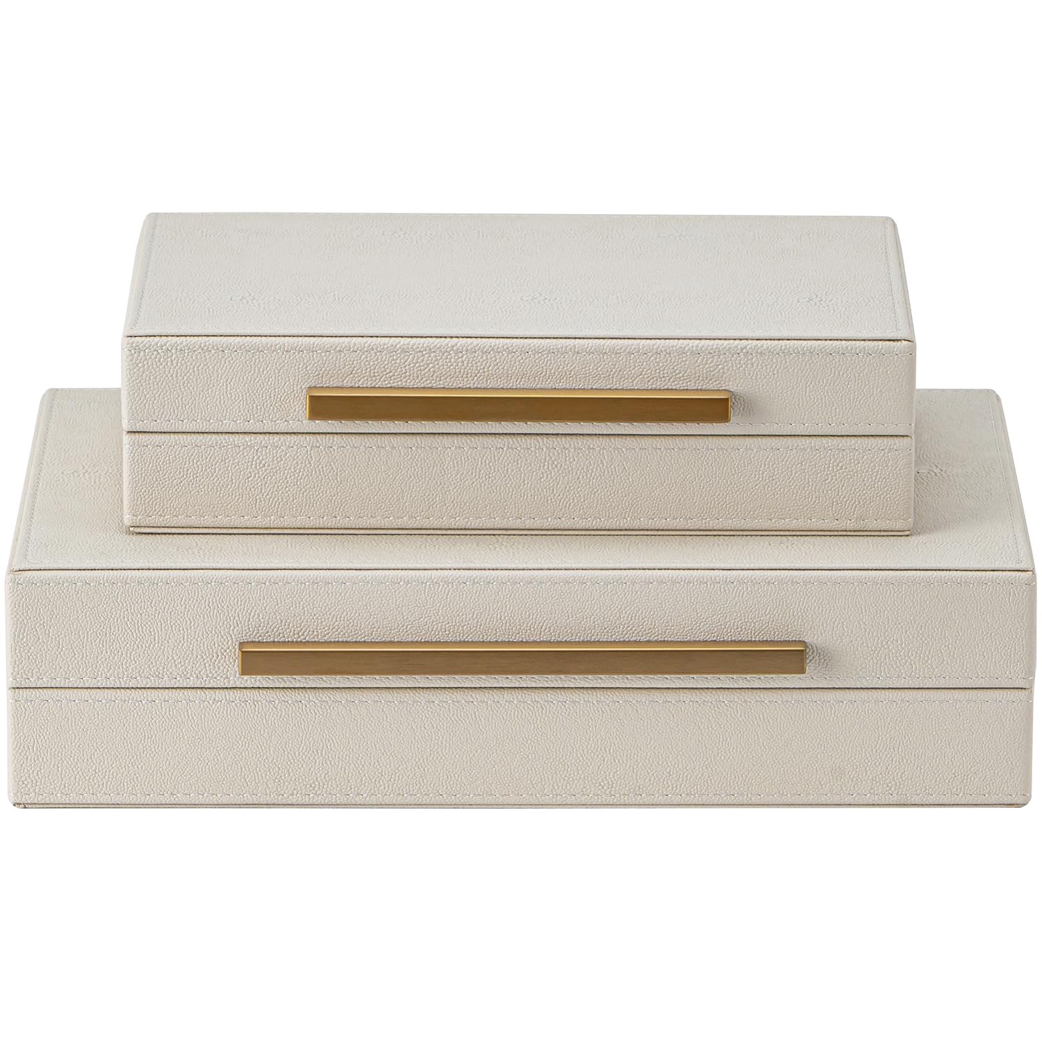 Luxe Beige Storage Basket — Set of 2