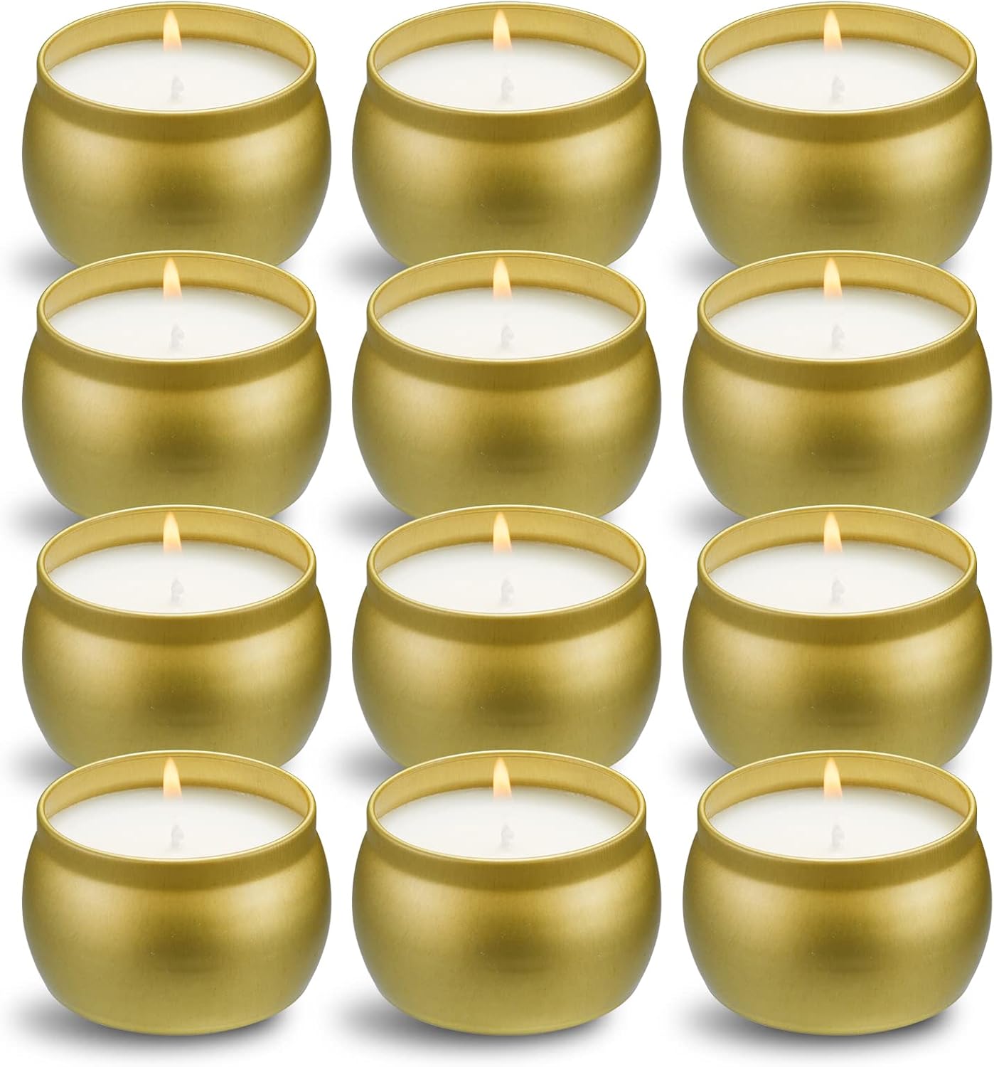 Soy Wax Metal Scented Candle - View 2