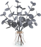 Farmhouse Beige Artificial Plant — 13.5" — Black