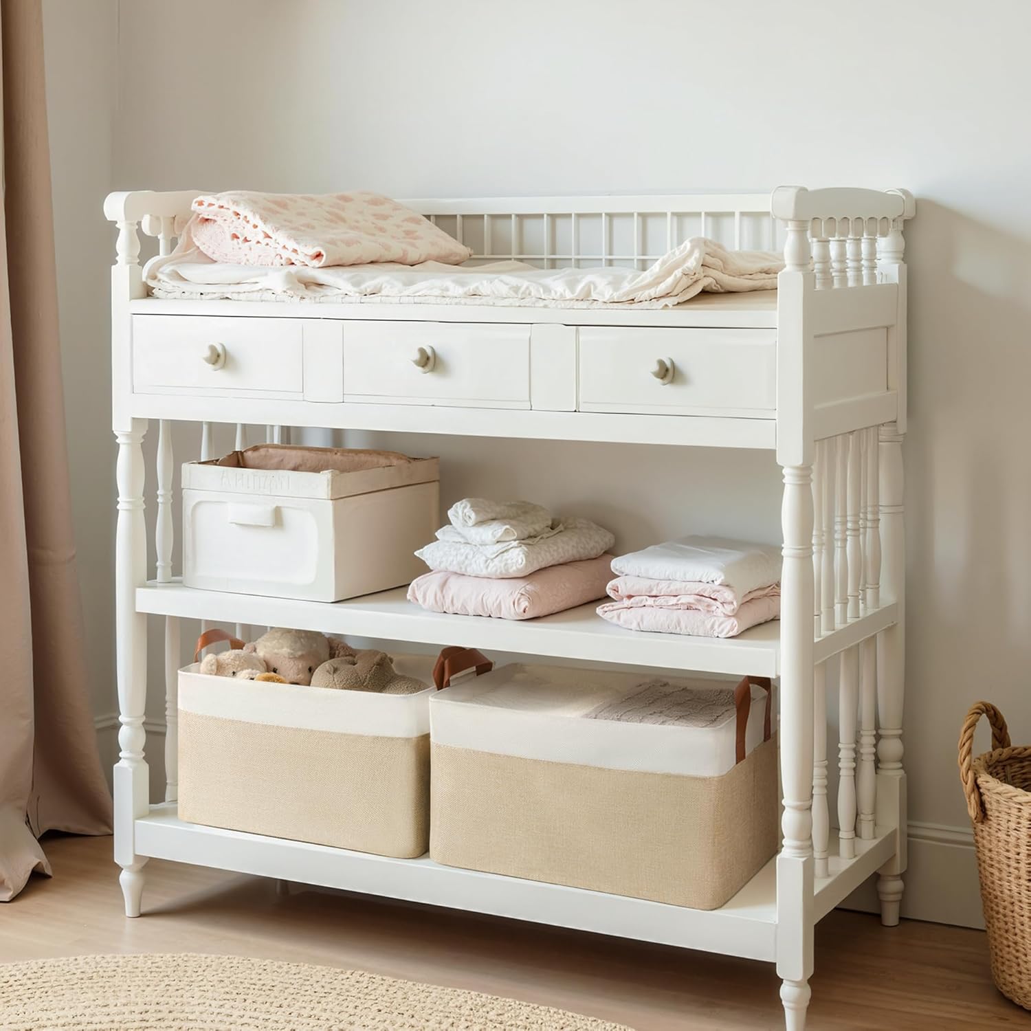 Beige Storage Bin - View 9