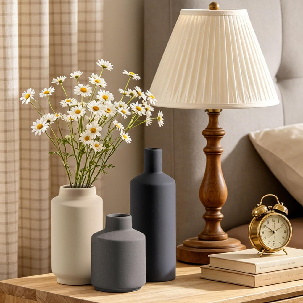 Boho Grey Decorative Vase — Set of 3 - View 3