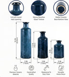 Farmhouse Ceramic Decorative Vase — Set of 3 - View 2