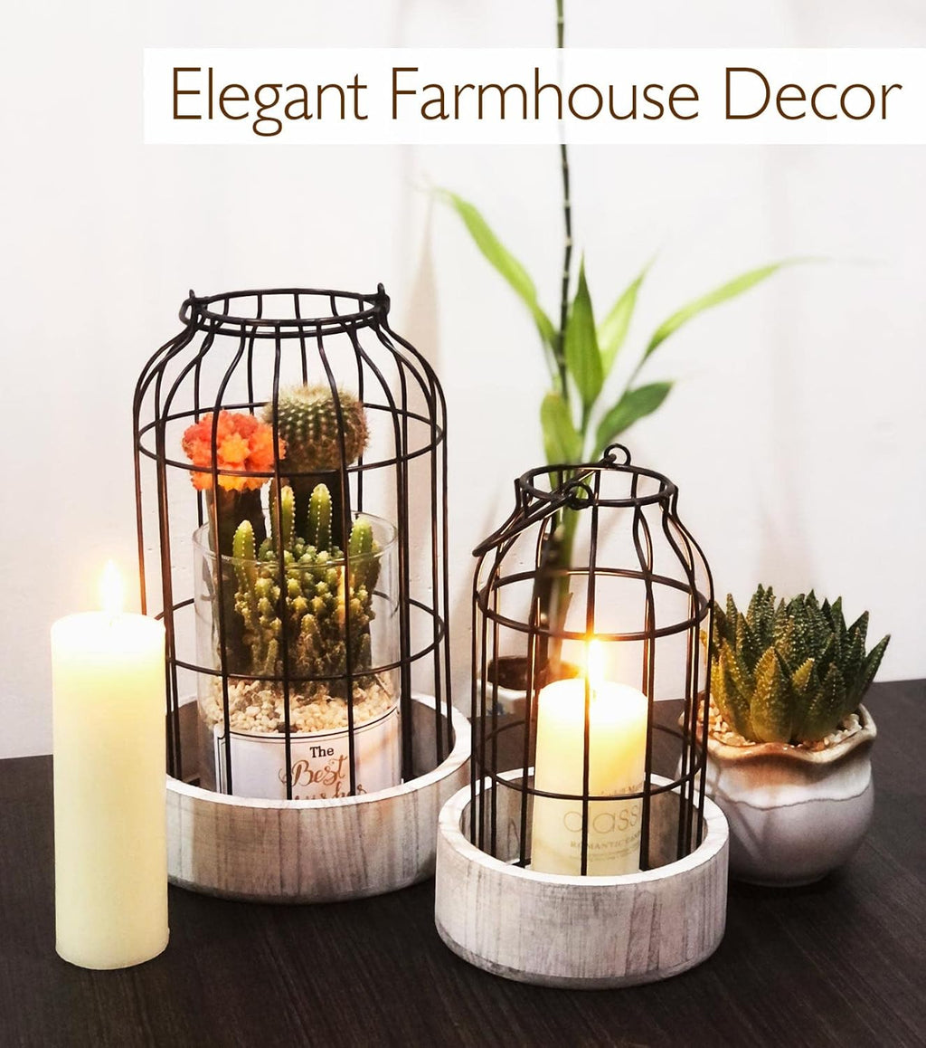 Farmhouse Metal Candle - View 8