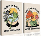 Framed Modern Wood Wall Art — 12" — frog