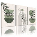 Boho Green Framed Wall Art — 16"